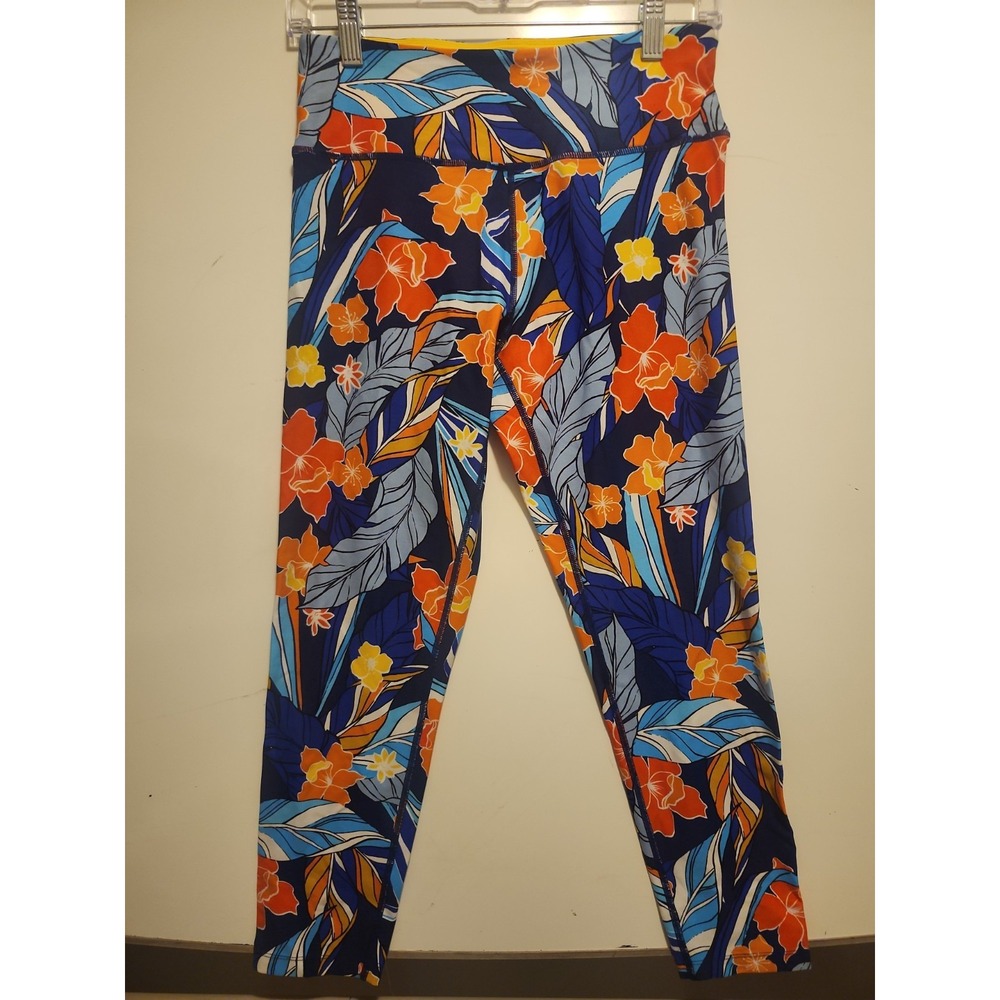 Calvin Klein Performance Floral Print Cropped Leggings Women's Size Medium